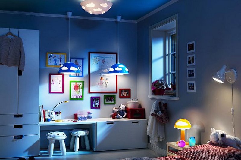 Как выбрать светильник в детскую комнату