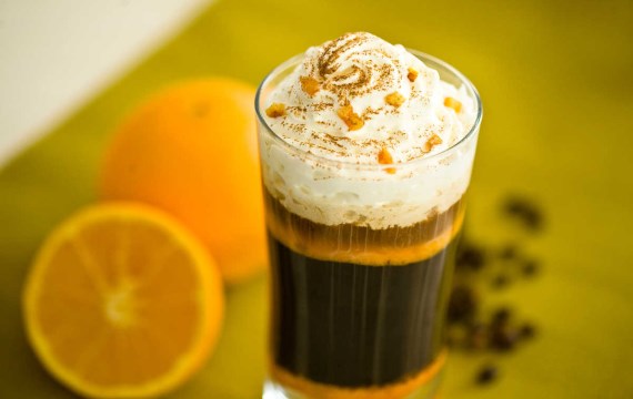 Апельсиновый коктейль с кофе