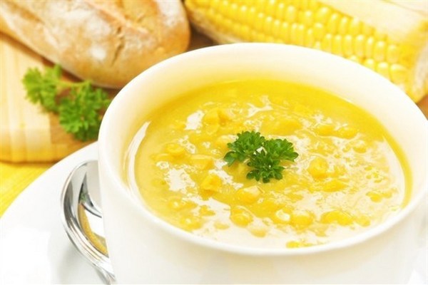 Суп-пюре из молочной кукурузы