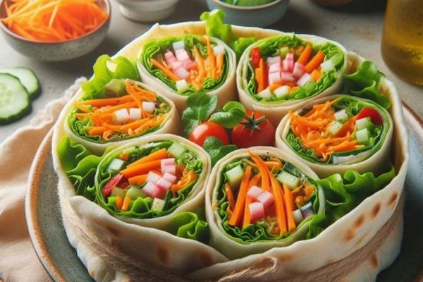 Блогер показала, как приготовить салат в лаваше: не нужно мыть гору тарелок