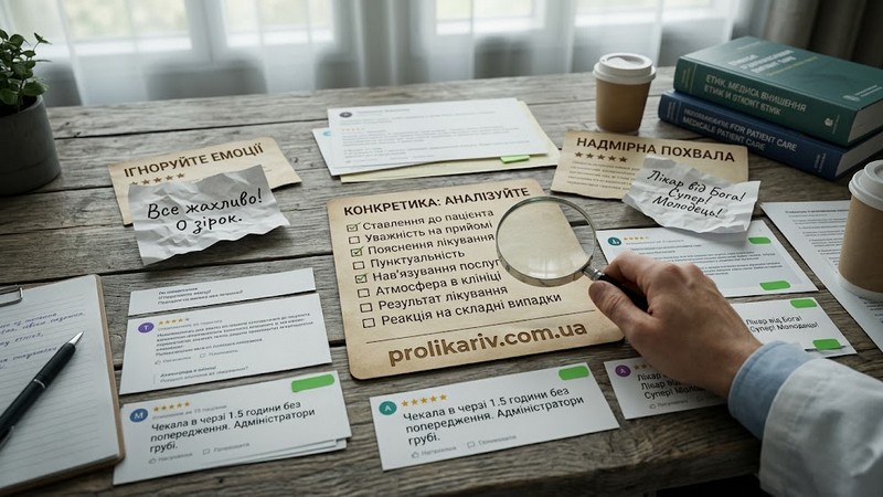 На які деталі звертати увагу у відгуках Про лікарів