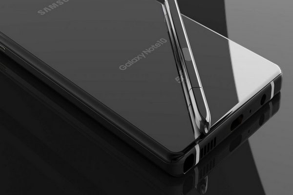 Безрамочный Galaxy Note 10 показали на официальных рендерах