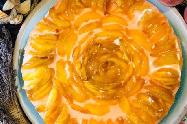Инструкция по приготовлению персикового чизкейка без выпечки